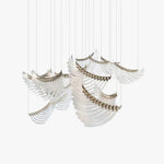Palmette Tiered Chandelier – Leaf-Motif Statement