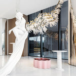 Palmette Tiered Chandelier – Leaf-Motif Statement