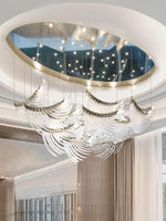 Palmette Tiered Chandelier – Leaf-Motif Statement