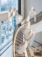 Palmette Tiered Chandelier – Leaf-Motif Statement