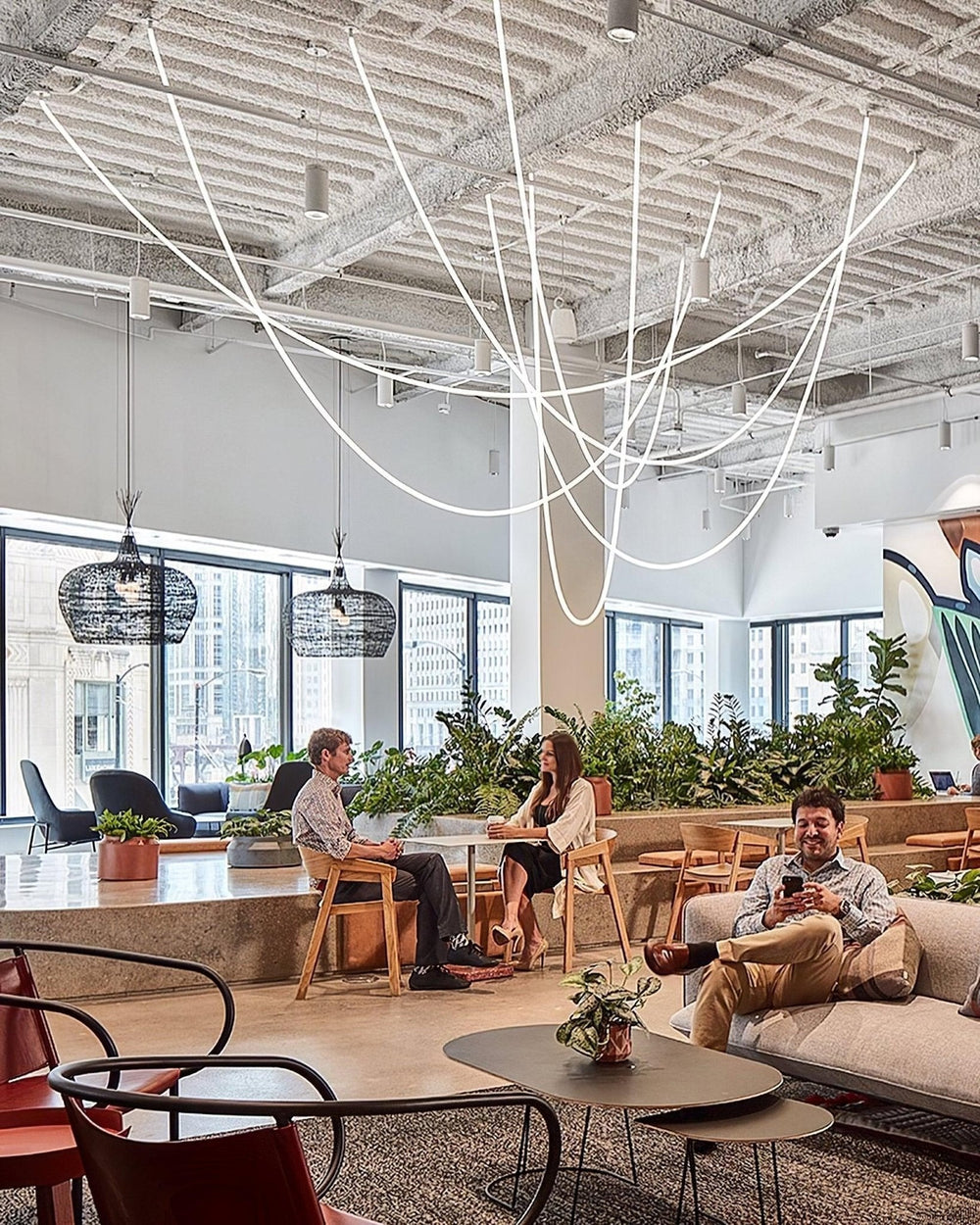 Flexible Curve Pendant Lamp – Adjustable Modern Ceiling Light