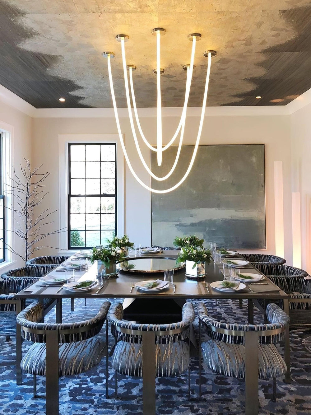 Flexible Curve Pendant Lamp – Adjustable Modern Ceiling Light