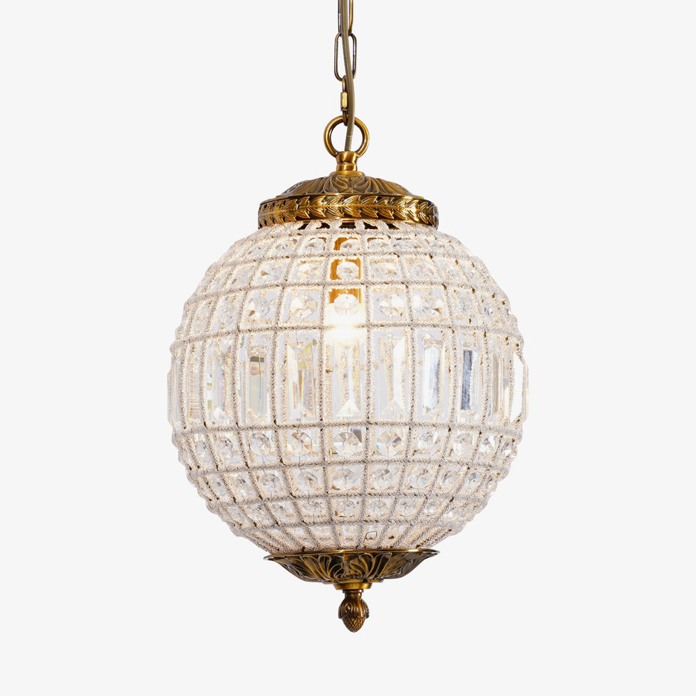 Traditional Gold Globe Chandelier – Classic Brass Silhouette