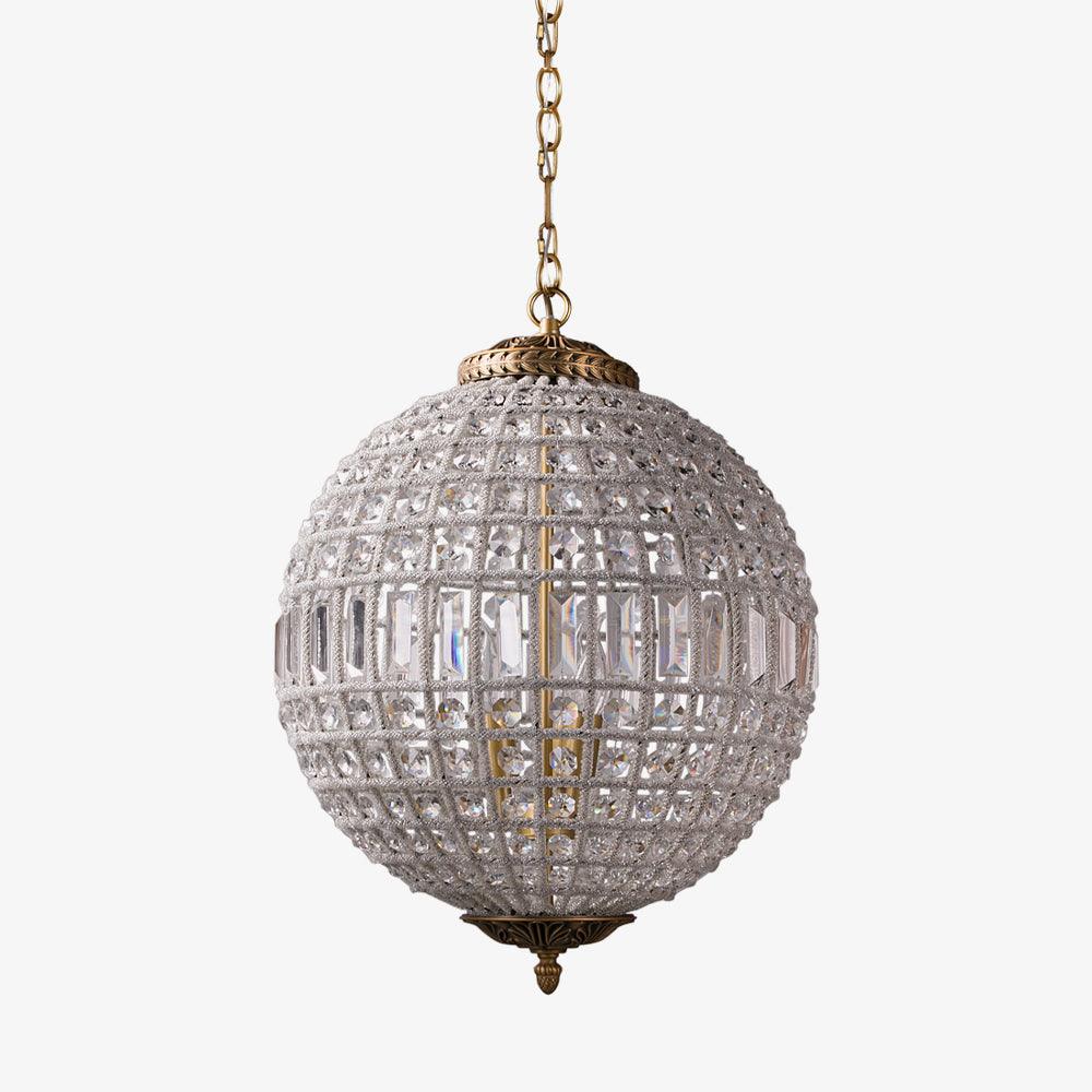 Traditional Gold Globe Chandelier – Classic Brass Silhouette