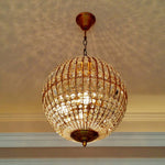 Traditional Gold Globe Chandelier – Classic Brass Silhouette