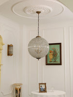 Traditional Gold Globe Chandelier – Classic Brass Silhouette