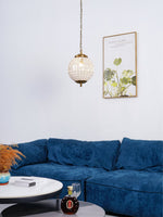 Traditional Gold Globe Chandelier – Classic Brass Silhouette