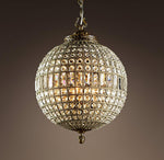 Traditional Gold Globe Chandelier – Classic Brass Silhouette