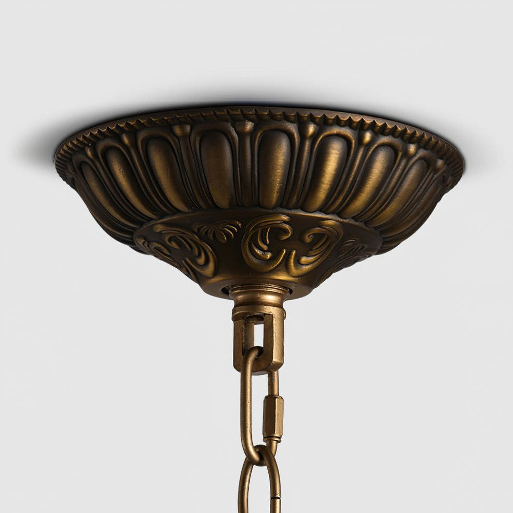 Traditional Gold Globe Chandelier – Classic Brass Silhouette
