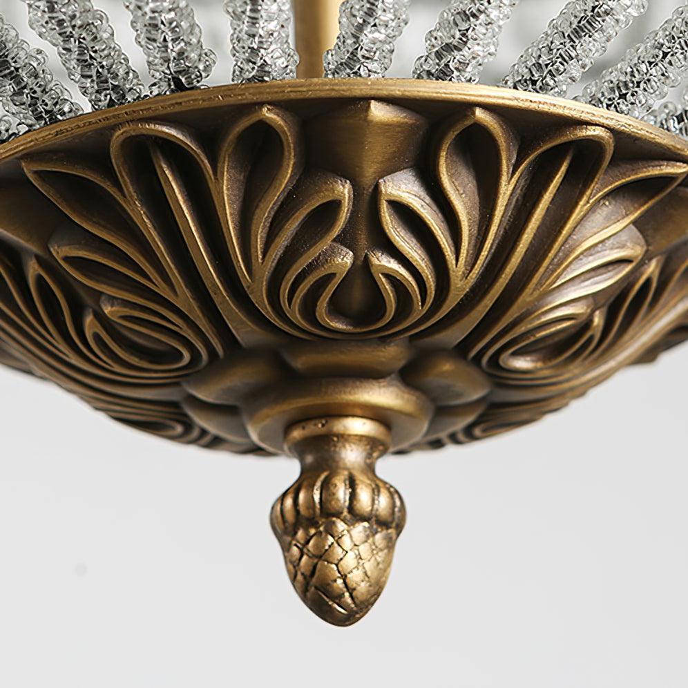 Traditional Gold Globe Chandelier – Classic Brass Silhouette