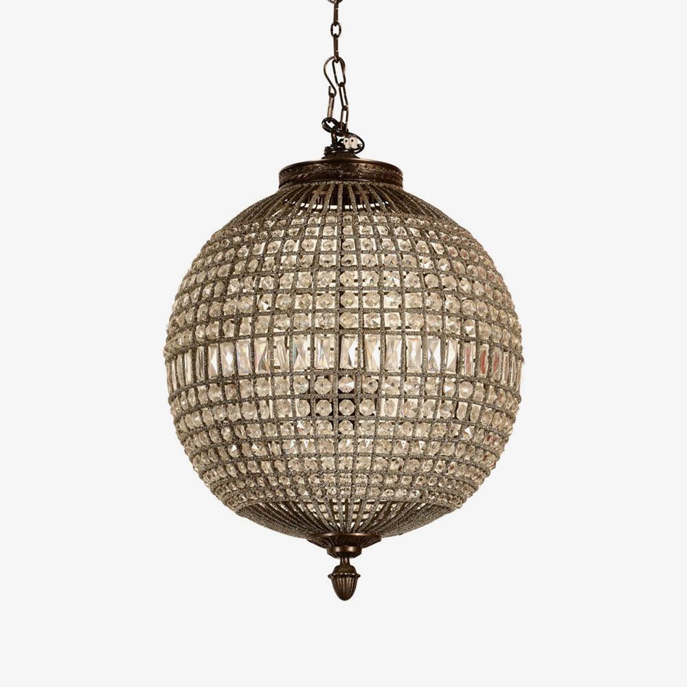 Traditional Gold Globe Chandelier – Classic Brass Silhouette