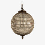 Traditional Gold Globe Chandelier – Classic Brass Silhouette
