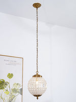 Traditional Gold Globe Chandelier – Classic Brass Silhouette