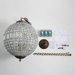 Traditional Gold Globe Chandelier – Classic Brass Silhouette