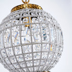 Traditional Gold Globe Chandelier – Classic Brass Silhouette