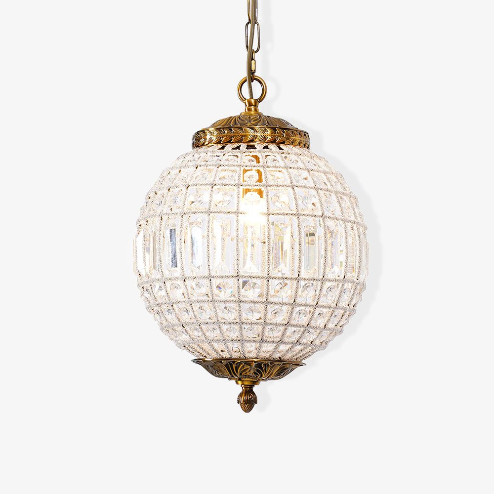 Traditional Gold Globe Chandelier – Classic Brass Silhouette
