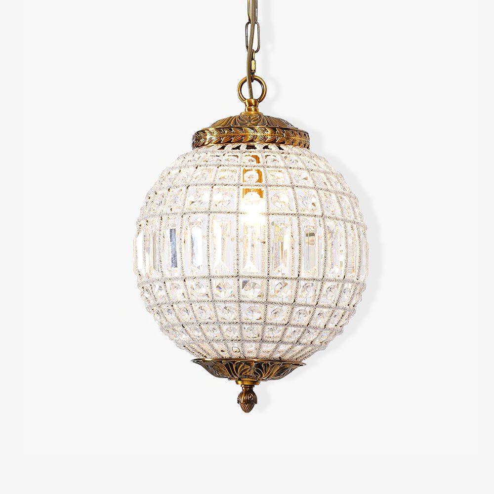 Traditional Gold Globe Chandelier – Classic Brass Silhouette