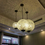 Traditional Gold Globe Chandelier – Classic Brass Silhouette