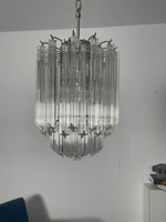 Transparant Glass Prism Chandelier