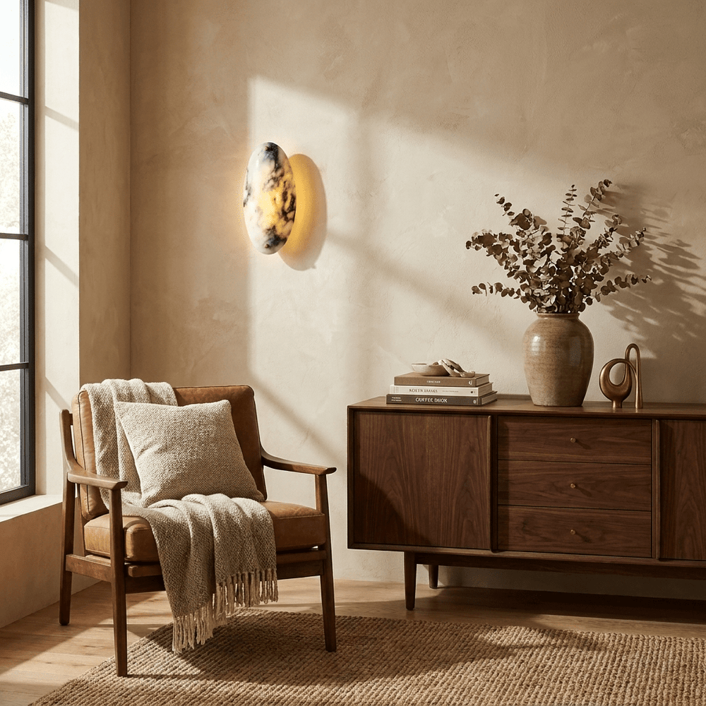 Travertine Bar Wall Sconce
