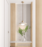 Travertine Dome Pendant Light