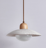 Travertine Dome Pendant Light