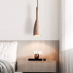 Travertine Teardrop Pendant Light