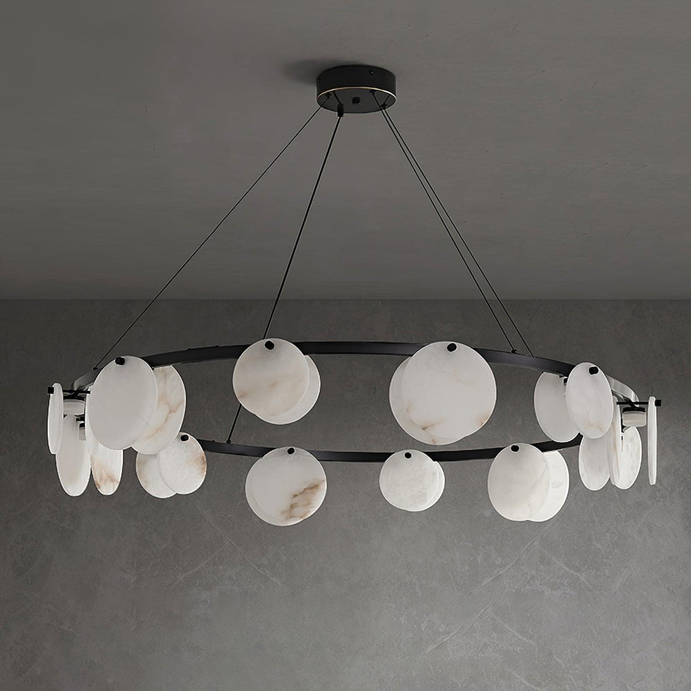 Trinidad Alabaster Chandelier – Warm Stone Glow