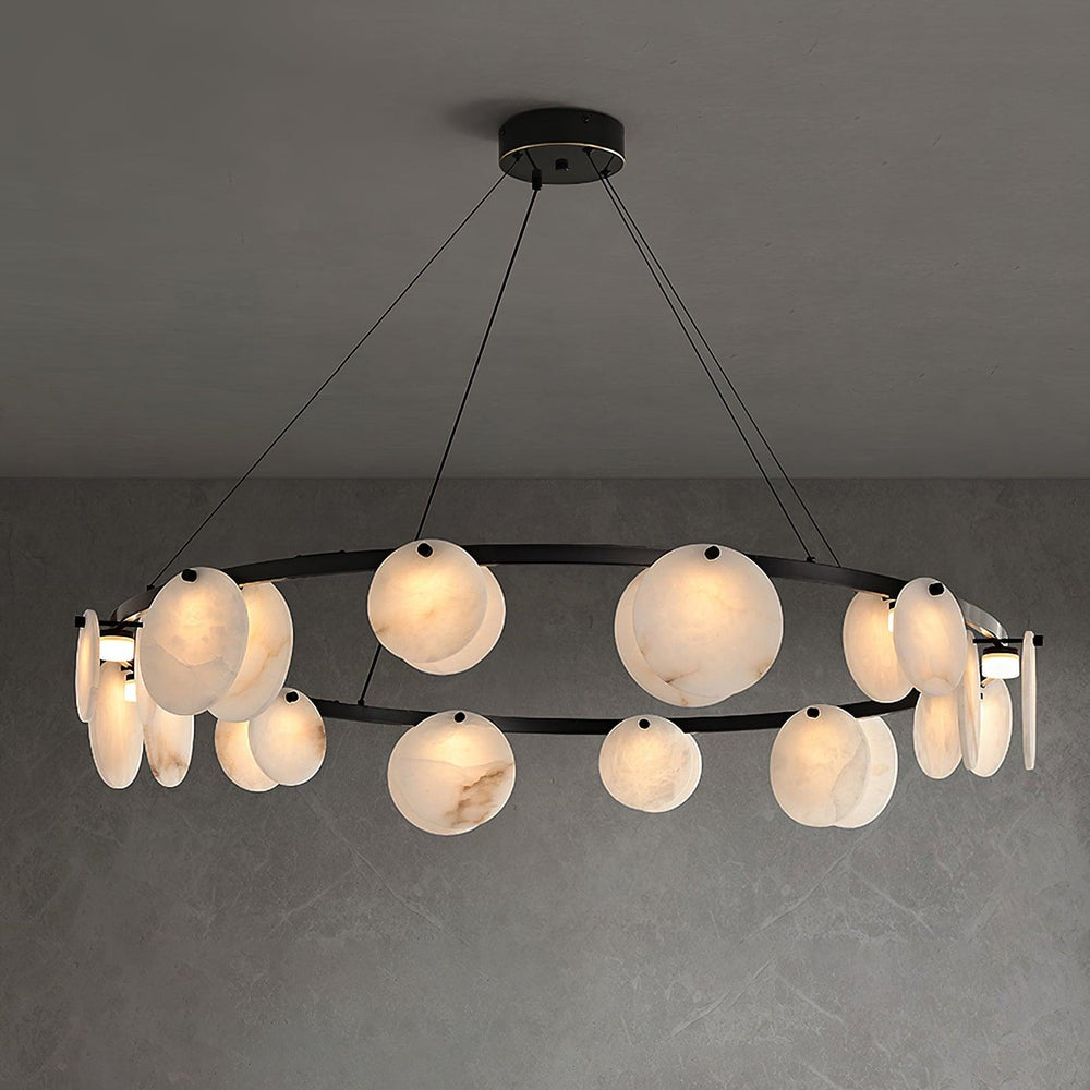 Trinidad Alabaster Chandelier – Warm Stone Glow