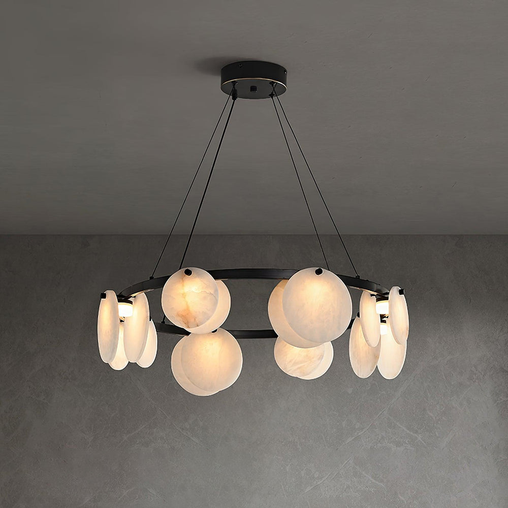 Trinidad Alabaster Chandelier – Warm Stone Glow