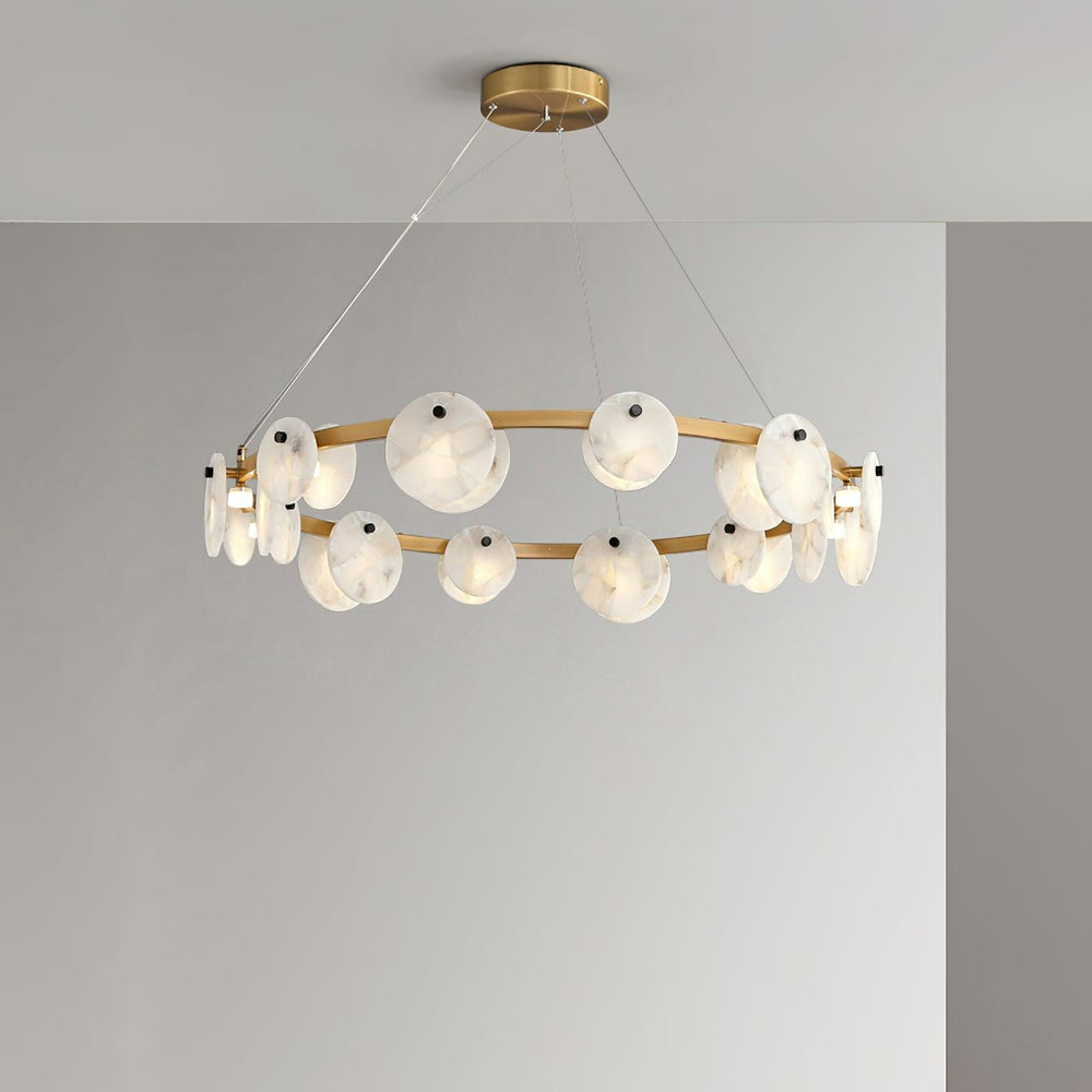 Trinidad Alabaster Chandelier – Warm Stone Glow