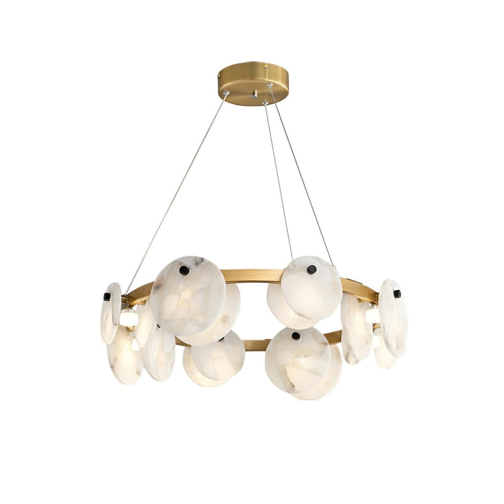 Trinidad Alabaster Chandelier – Warm Stone Glow