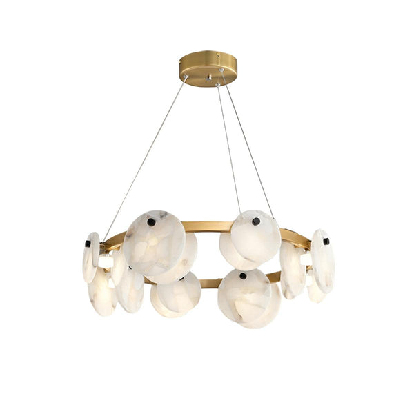 Trinidad Alabaster Chandelier – Warm Stone Glow