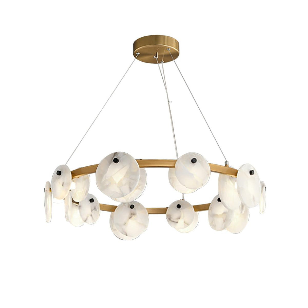 Trinidad Alabaster Chandelier – Warm Stone Glow