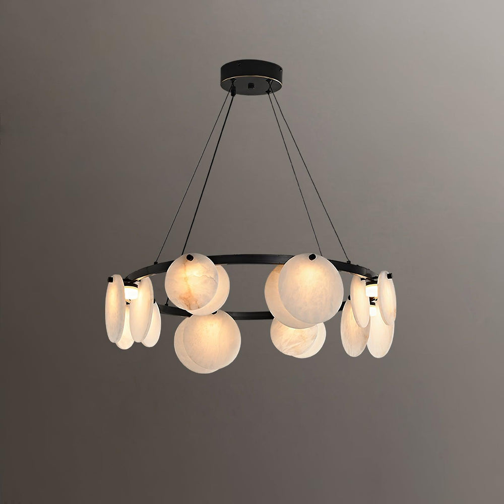 Trinidad Alabaster Chandelier – Warm Stone Glow