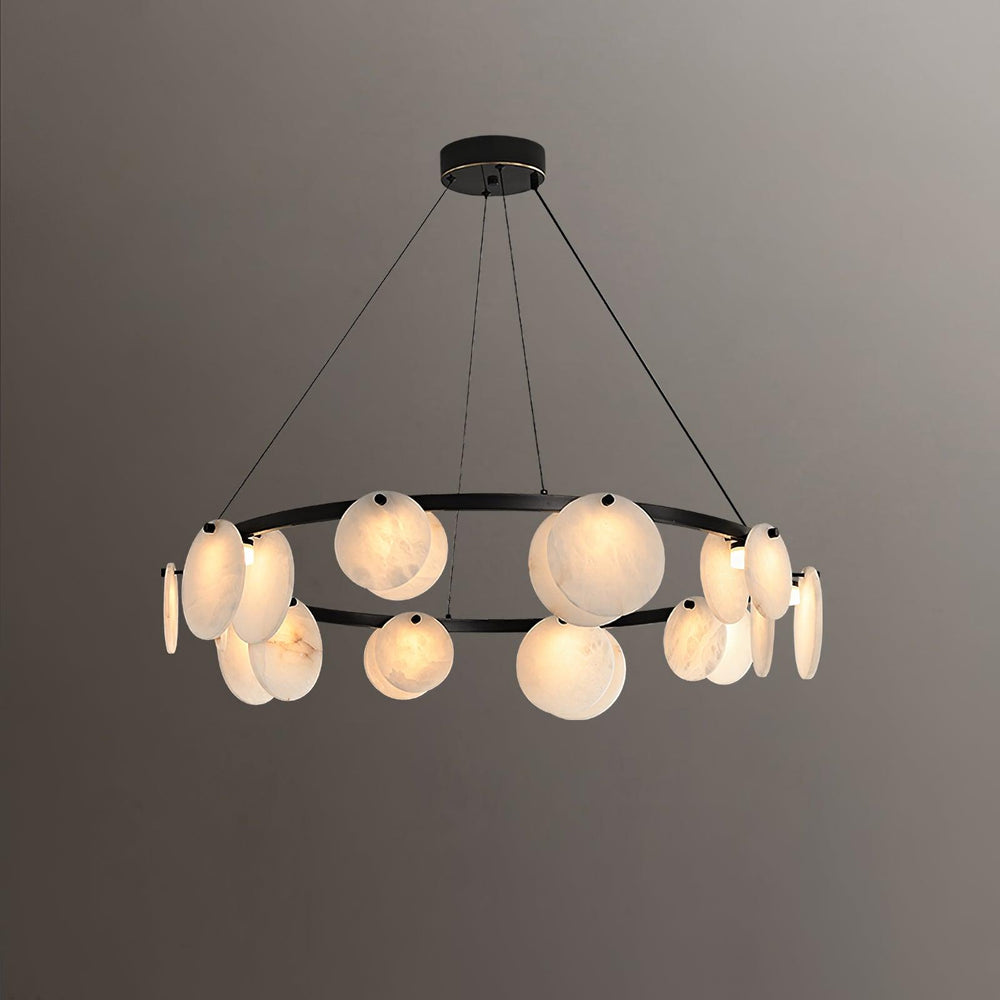 Trinidad Alabaster Chandelier – Warm Stone Glow