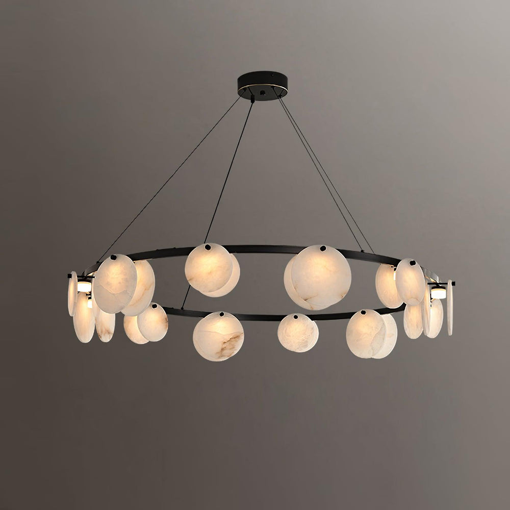 Trinidad Alabaster Chandelier – Warm Stone Glow
