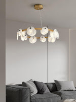Trinidad Alabaster Chandelier – Warm Stone Glow