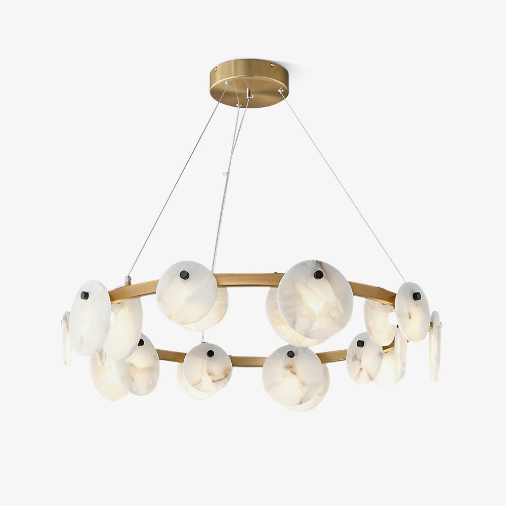 Trinidad Alabaster Chandelier – Warm Stone Glow
