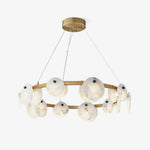 Trinidad Alabaster Chandelier – Warm Stone Glow