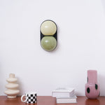 Two Globe Glass Wall Sconce