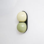 Two Globe Glass Wall Sconce