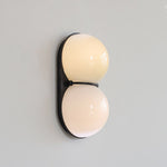 Two Globe Glass Wall Sconce