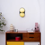 Two Globe Glass Wall Sconce