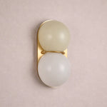 Two Globe Glass Wall Sconce