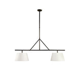Two Light Linear Island Pendant Lamp