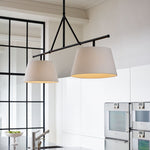 Two Light Linear Island Pendant Lamp