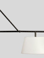 Two Light Linear Island Pendant Lamp