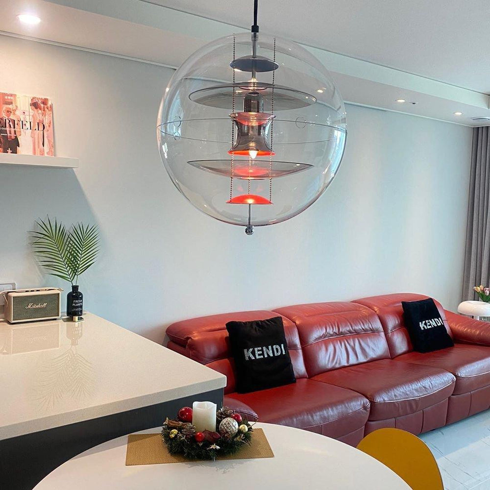 Round Sphere Pendant Lamp – Globe Glass Ceiling Light