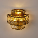 Valena Ripple Glass Wall Sconce